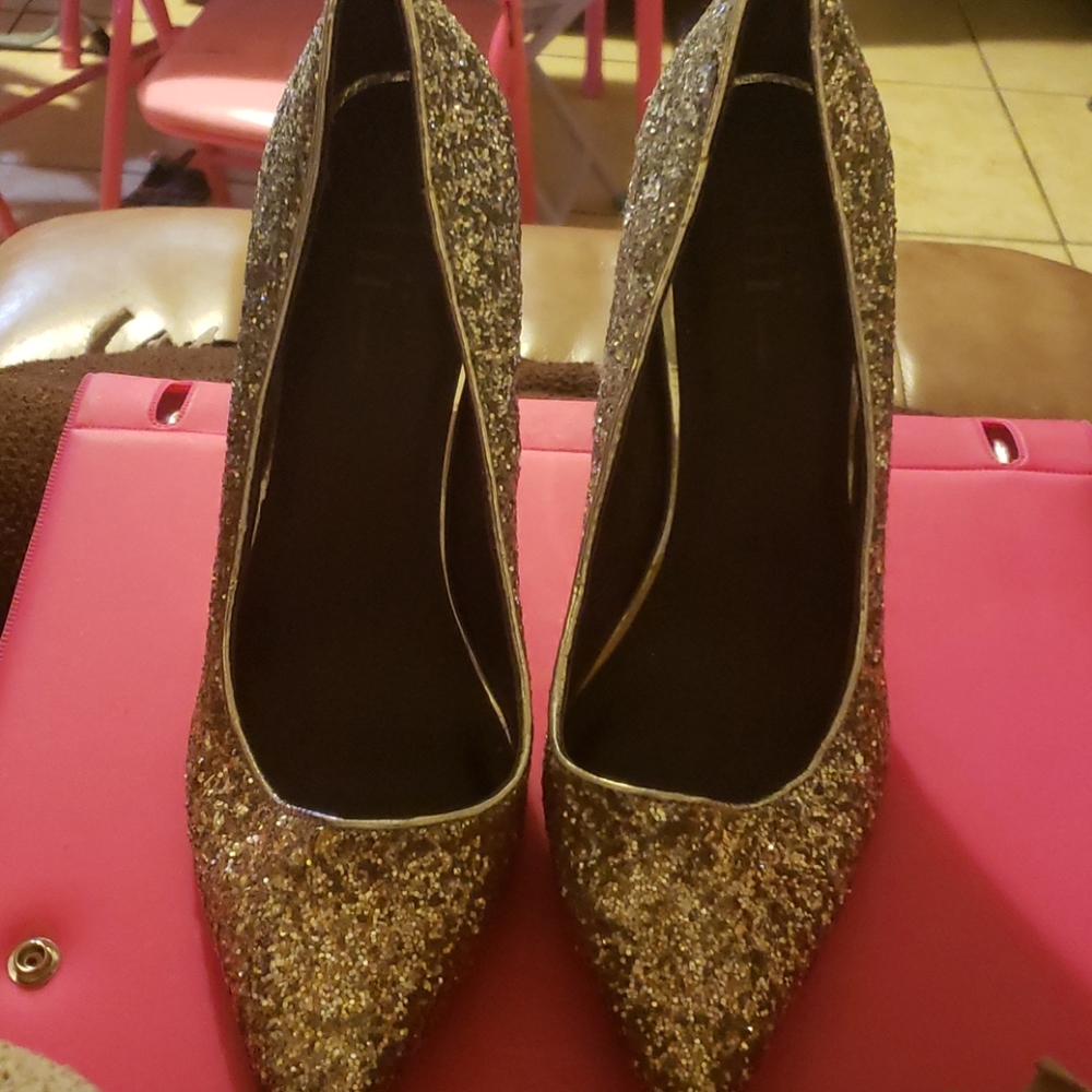 Glittered heels